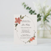 Invitation de cadre floral (Debout devant)