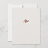 Invitation de cadre floral (Dos)