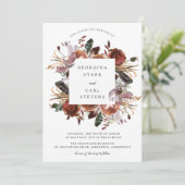 Invitation de cadre Mariage Butterum & Plum (Debout devant)