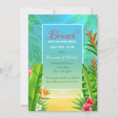 Invitation de cadre tropical (Devant)