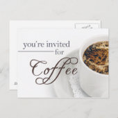 Invitation de café (Élégant) (Devant / Derrière)