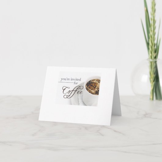 Invitation de café (Élégant) (Dos)
