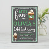 Invitation de café | Invitation à l'anniversaire d (Debout devant)