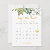 Invitation de calendrier de dates Tropical Save (Devant)