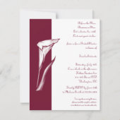 Invitation de Calla Lily (Devant)