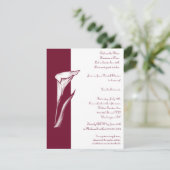 Invitation de Calla Lily (Debout devant)