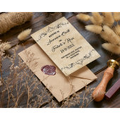 Invitation de calligraphie Vintage rustique