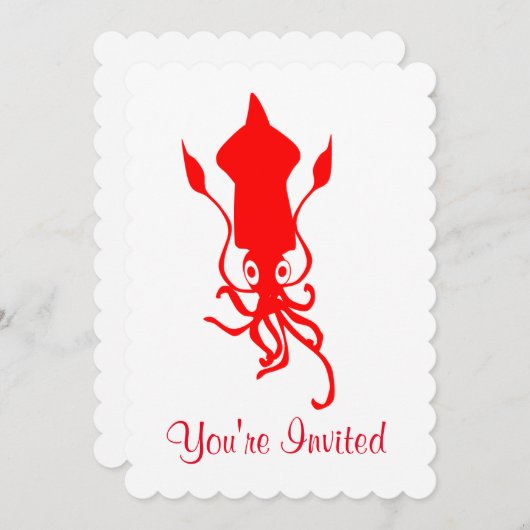 Invitation de calmar (Devant / Derrière)