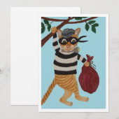 Invitation de cambrioleur de chat (Devant / Derrière)