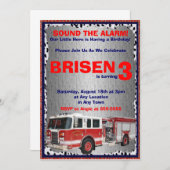 Invitation de camion à feu (Devant / Derrière)