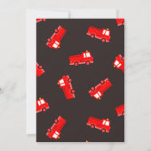 Invitation de camion à feu, camion à incendie Anni (Dos)