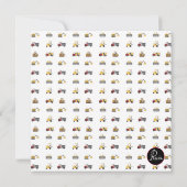 Invitation de Camion Cement (Dos)