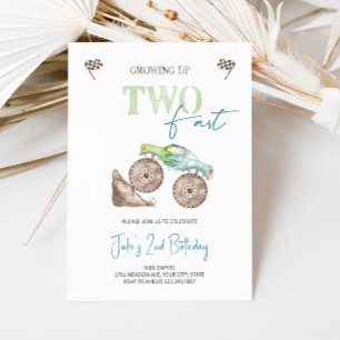 Invitation de Camion Monster Vert Vite DEUX