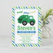 Invitation de camion-poubelle / Invitation de cami (Debout devant)