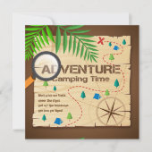 Invitation de camp d'aventure (Devant)