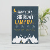 Invitation de campagne d'anniversaire (Debout devant)