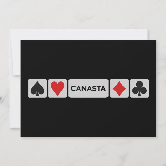Invitation de canasta - personnaliser (Devant)