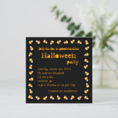 Invitation de Candy Corn Halloween (Debout devant)