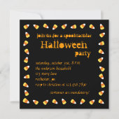 Invitation de Candy Corn Halloween (Devant)