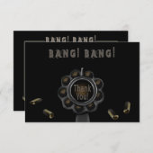 Invitation de canon à canon Merci (Devant / Derrière)