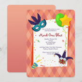 Invitation de Carnaval (Devant / Derrière)