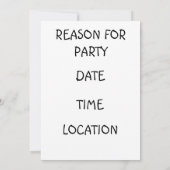 INVITATION DE CAROUSEL (Dos)