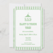 Invitation de carousel de suceur vert à la menthe (Devant)