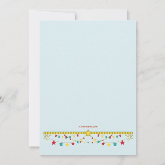 Invitation de Carousel Fun (Dos)