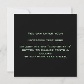 Invitation de Carré victorien foncé (Dos)
