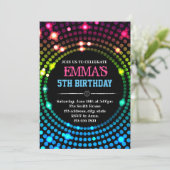 Invitation de carte de danse de disco (Debout devant)