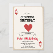 Invitation de carte de jeu de casino (Devant)