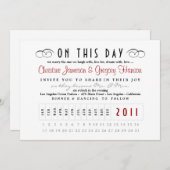 Invitation de carte de poinçonnage (Devant / Derrière)