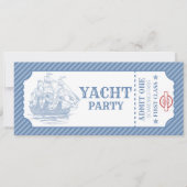 Invitation de carte d'embarquement de croisière d' (Devant)