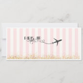 Invitation de carte d'embarquement de Paris, Anniv (Dos)