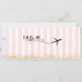 Invitation de carte d'embarquement Paris, Mariage, (Dos)