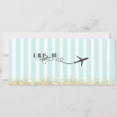 Invitation de carte d'embarquement pour Paris, Ann (Dos)