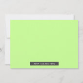 Invitation de carte photo pour la première fête d' (Dos)