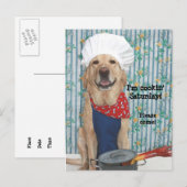 Invitation de carte postale BBQ personnalisable (Devant / Derrière)