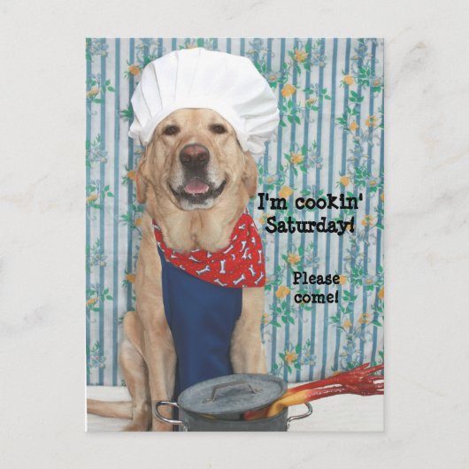 Invitation de carte postale BBQ personnalisable (Devant)