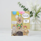 Invitation de carte postale BD pour enfant (Debout devant)