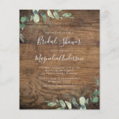 Invitation de carte postale Budget Eucalyptus Fête (Devant)