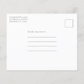 Invitation de carte postale Budget Eucalyptus Fête (Dos)