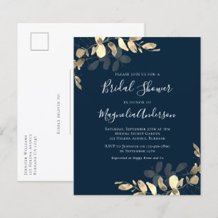 Invitation de carte postale Budget Eucalyptus Fête