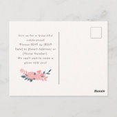 Invitation de carte postale de bière pour enterrem (Dos)