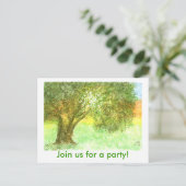 Invitation de carte postale de fête - Chêne d'été (Debout devant)