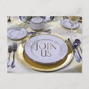 Invitation de carte postale d'événement spécial