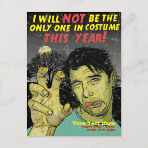 Invitation de carte postale du parti Halloween