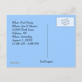 INVITATION DE CARTE POSTALE Grillage d'été 4 juill (Dos)