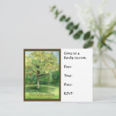 Invitation de carte postale Réunion familiale (Debout devant)