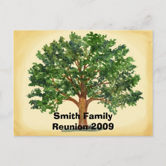 Invitation de carte postale Réunion familiale (Devant)